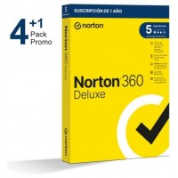 Pack promo 4+1 - Norton 360 Deluxe - Antivirus - 50GB